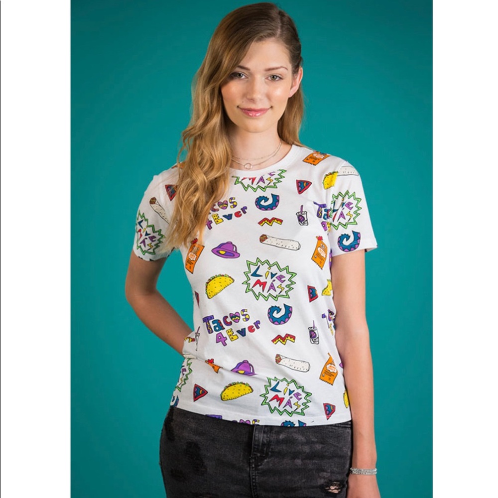 Taco Bell x Forever 21 tees Tacos 4Ever